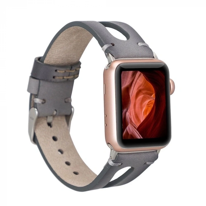 ÇOK SATAN Apple Watch Uyumlu Deri Kordon BA2 42-44-45mm RST9EF