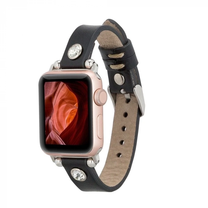 ÇOK SATAN Apple Watch Uyumlu Deri Kordon Visby 38-40-41mm RST1