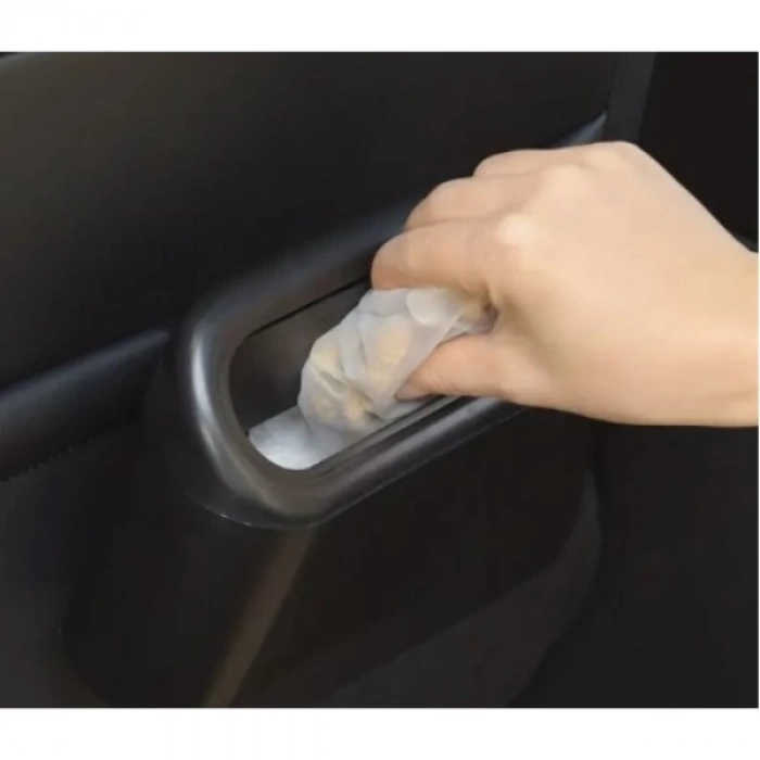 ÇOK SATAN Araba Çöp Kutusu Kapaklı Organize Siyah Renk