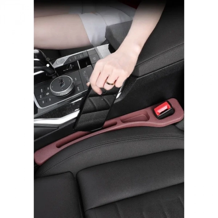 ÇOK SATAN Araba Koltuk Arası Düzenleyici Bordo Renk