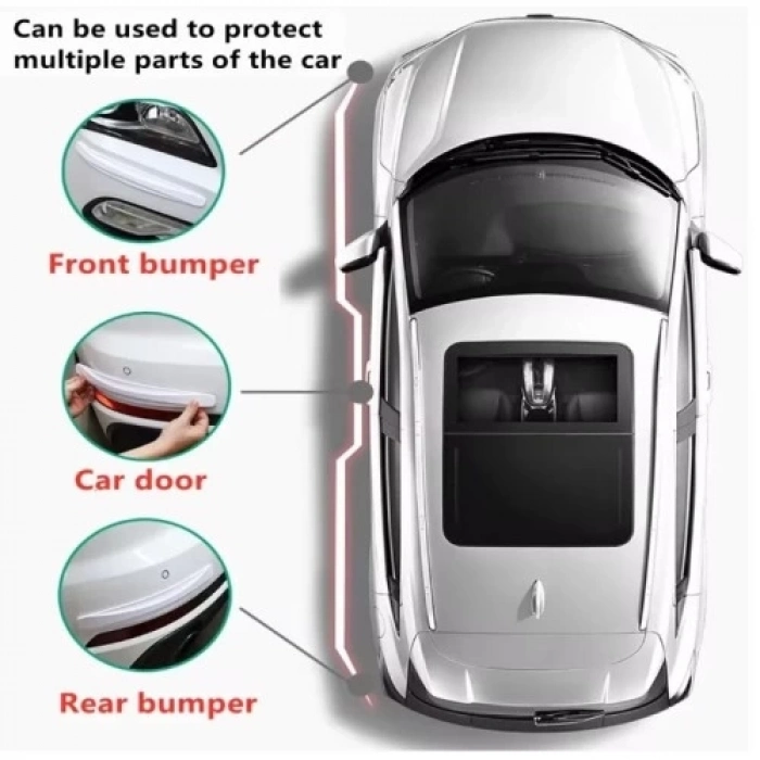 ÇOK SATAN Araba Tampon Koruyucu Karbon Desenli Siyah