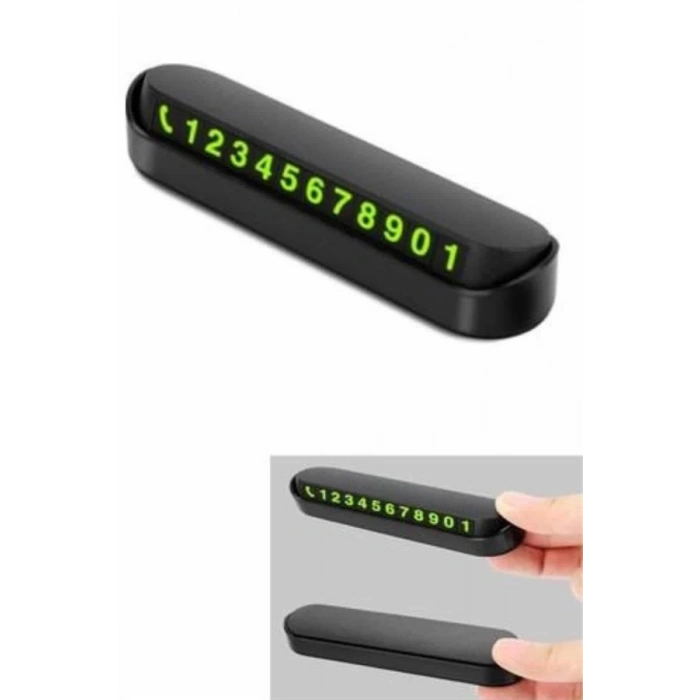 ÇOK SATAN Araç İçi Numaratör Numaralık Oto Cam Kartı Fosforlu Numaratör