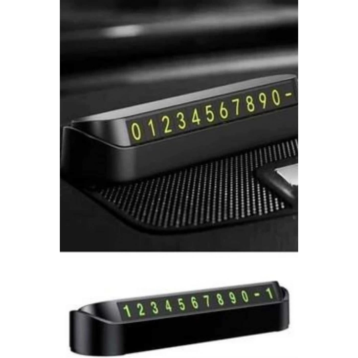 ÇOK SATAN Araç İçi Numaratör Numaralık Oto Cam Kartı Fosforlu Numaratör