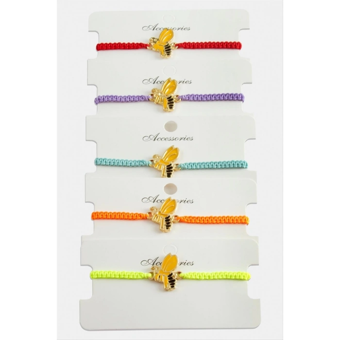 ÇOK SATAN Arı Makrome Örgülü Bileklik