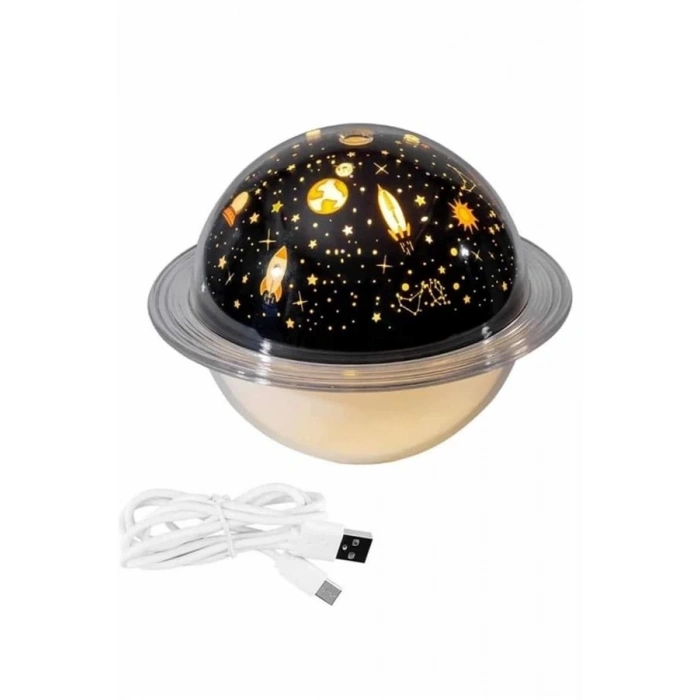 ÇOK SATAN Aromaterapi Hava Nemlendirici Gece Lambası Uzay Model Satürn Oda Kokusu