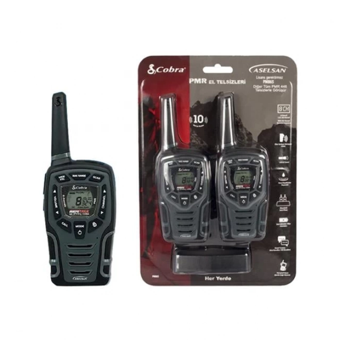 ÇOK SATAN Aselsan Pm-865 Pil Şarj Dahil 10 Km Titreşimli İkili El Telsizi (8 Kanal+121 Alt Kanal