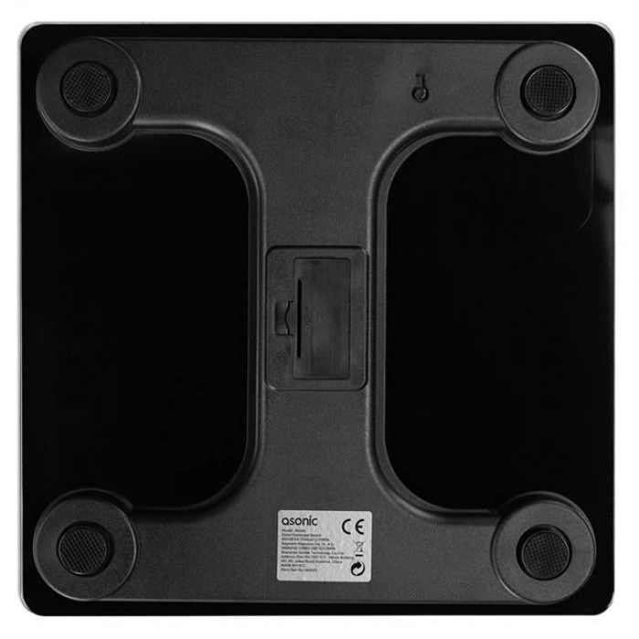 ÇOK SATAN Asonic Bs260 Siyah 260x260 Mm Dijital Bluetooth Baskül (2*aaa Pil Hediyeli)