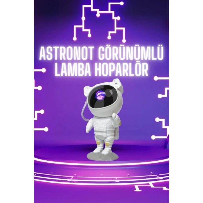 ÇOK SATAN Astronot Şeklinde Bluetooth Hoparlör Gökyüzü Kumandalı Aydınlatma Lamba