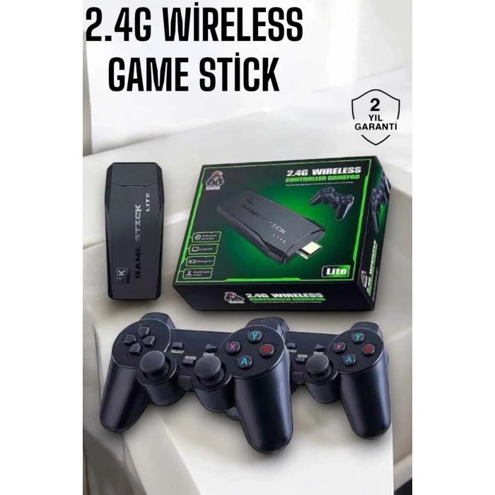 ÇOK SATAN Atari Oyun Konsolu 2000 Oyunlu Game Stick 2.4G Wireless