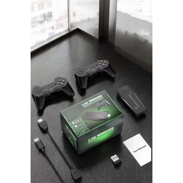 ÇOK SATAN Atari Oyun Konsolu 2000 Oyunlu Game Stick 2.4G Wireless