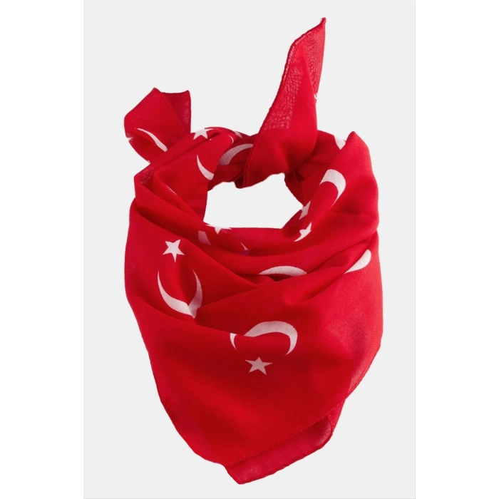 ÇOK SATAN Ay Yıldız Desenli Bandana 50*50