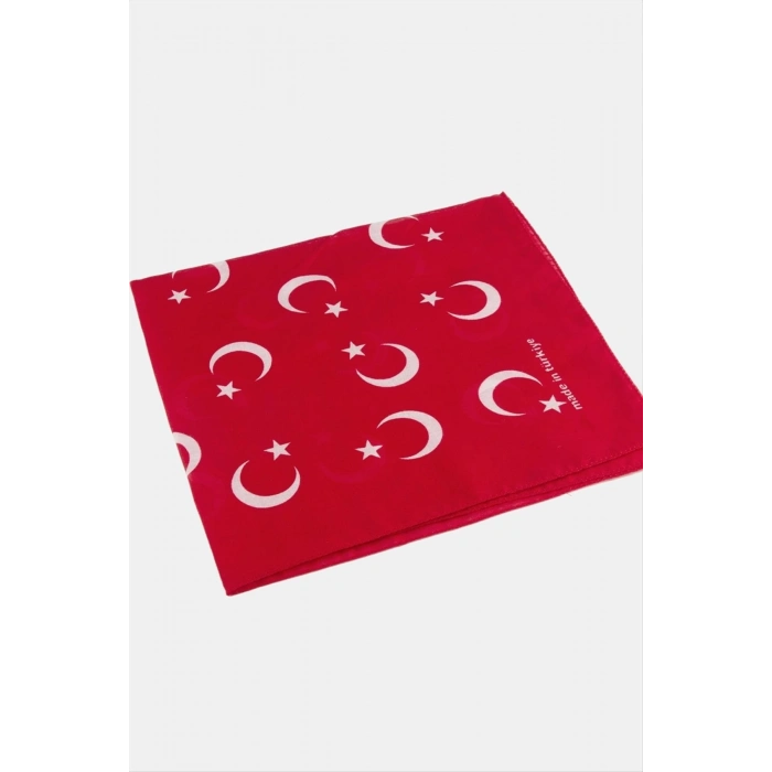 ÇOK SATAN Ay Yıldız Desenli Bandana 50*50