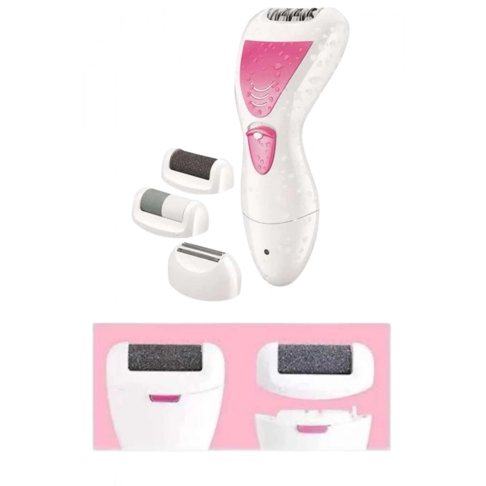 ÇOK SATAN Ayak Törpü Başlıklı Epilatör Aleti 4 Başlıklı Taşınabilir Şarjlı Epilasyon Cihazı