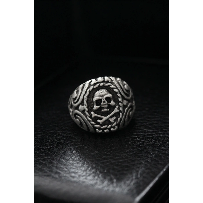 ÇOK SATAN Ayarlanabilir Desenli Kurukafa Model Erkek Yüzük