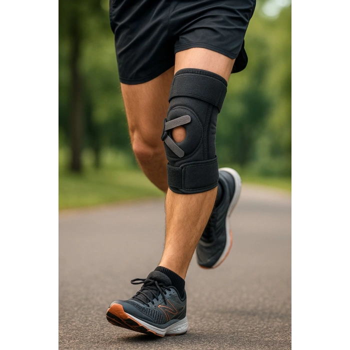 ÇOK SATAN Ayarlanabilir Patella Destekli Ligamentli Menüsküs Çapraz Bağ Koruma Spor Koşu İçin Silikonlu Dizlik