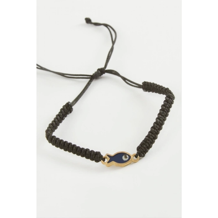 ÇOK SATAN Balık Makrome Örgülü Bileklik