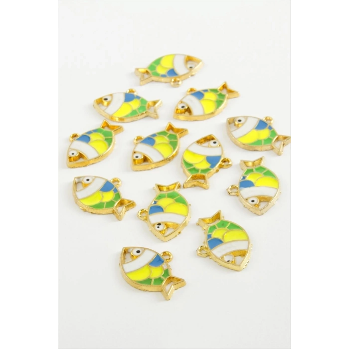 ÇOK SATAN Balık Tek Kulp Mineli Bileklik ve Kolye Ucu Aparatı 1 Adet