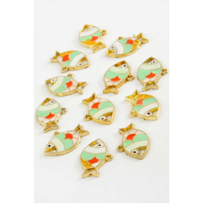 ÇOK SATAN Balık Tek Kulp Mineli Bileklik ve Kolye Ucu Aparatı 1 Adet