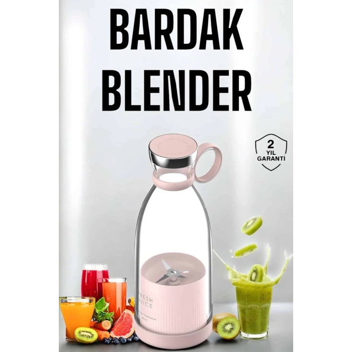 ÇOK SATAN Bardak Blender Smoothie Meyve Sıkacağı Şarjlı Cam Taşınabilir