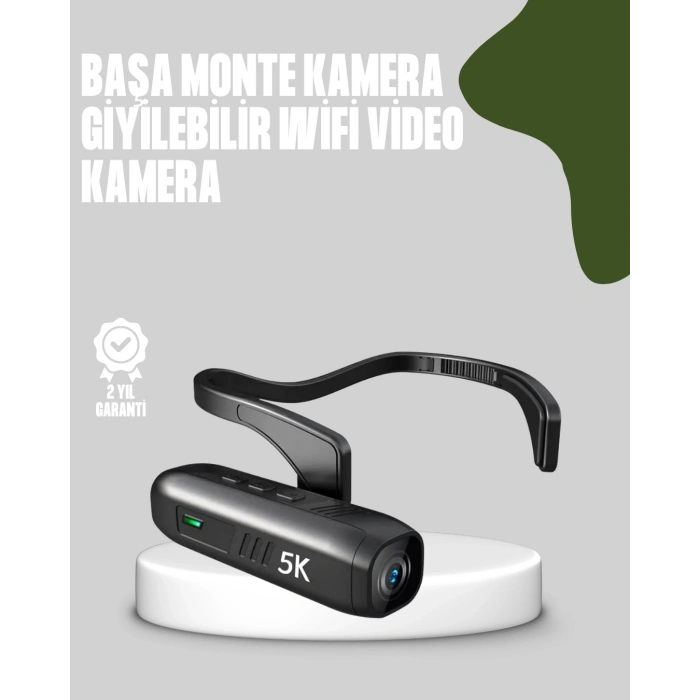ÇOK SATAN Başa Takılabilir 5K Spor ve Vlog Kamerası