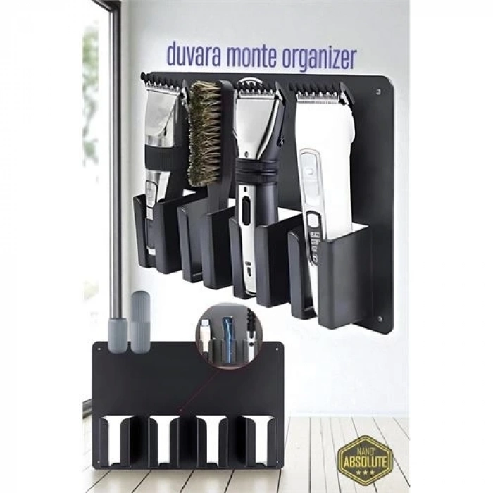 ÇOK SATAN Berber Kuaför Tıraş Makinesi Organizeri - Tıraş Makine Fırça Tutucu