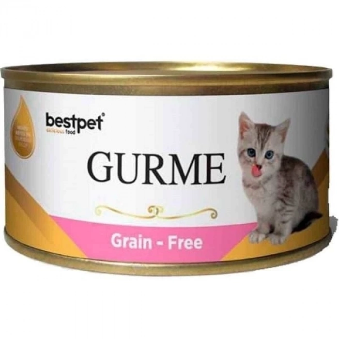 ÇOK SATAN Best Pet Gurme Jöleli Tavuklu Yavru Konserve Kedi Maması 85 Gr