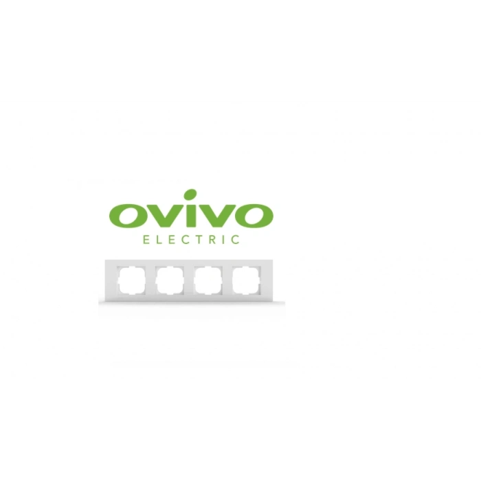 ÇOK SATAN Beyaz Dörtlü Çerçeve Grano - Priz ve Anahtar İçin Uyumlu Çerçeve