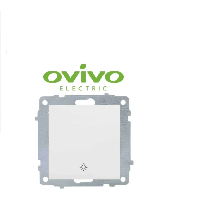 ÇOK SATAN Beyaz Zil Butonu Light Çerçevesiz Grano - Priz ve Anahtar İçin Uyumlu Çerçeve