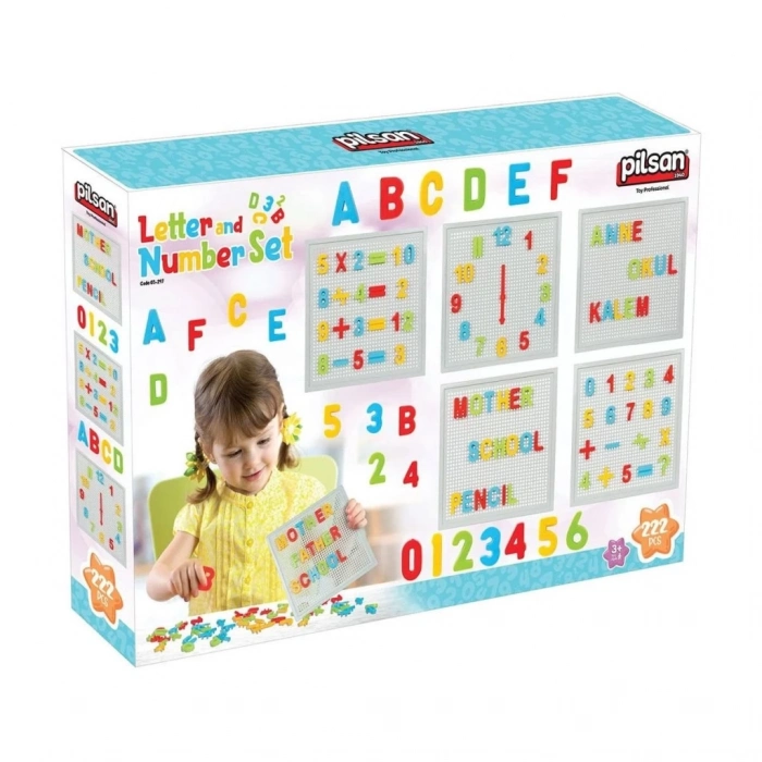 BFS   03 297 İnovatif Harf Ve Rakam Seti 222 Parça - Oyuncak