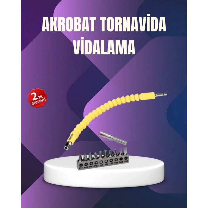 BFS 12 Parça Vidalama Uç Seti Akrobat Tasarım Dayanıklı Metal