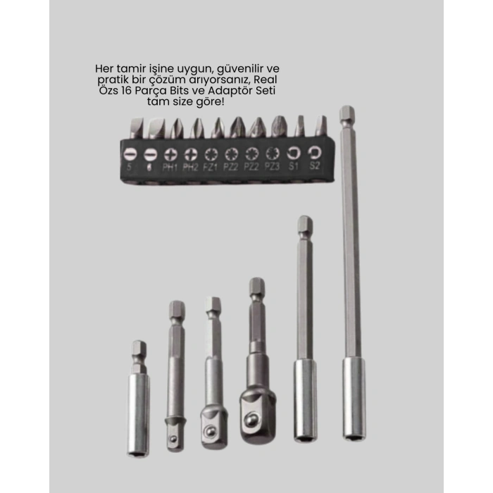 BFS 16 Parça Usta İşçilik Bits Takımı Vida Sökme Takma Set