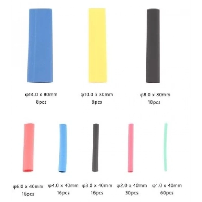 ÇOK SATAN BFS  164 Parça Set Isıyla Daralan Makaron Kablo Koruyucu Kılıf