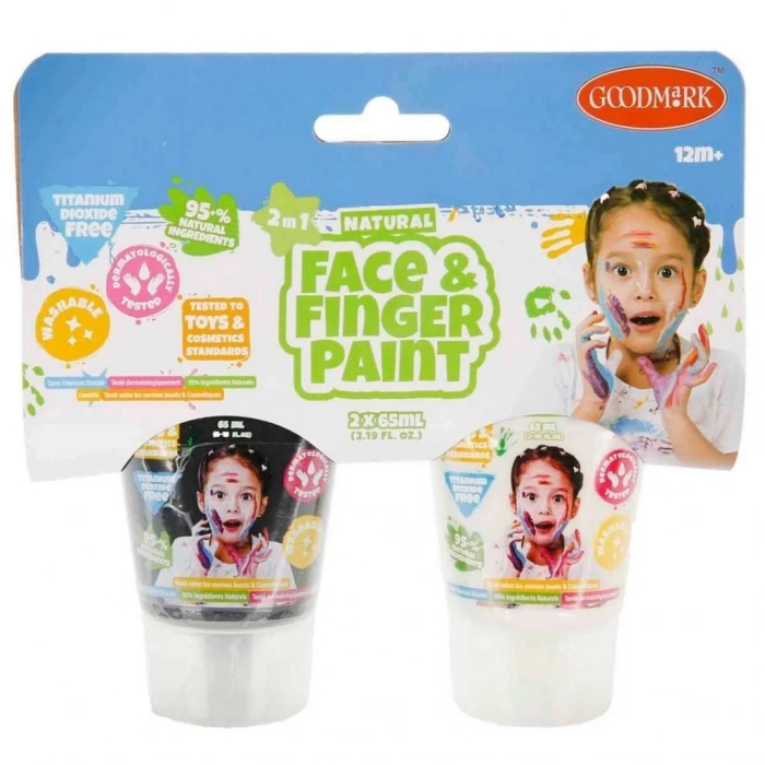 BFS  2in1 Doğal Yüz ve Parmak Boyası 2’li