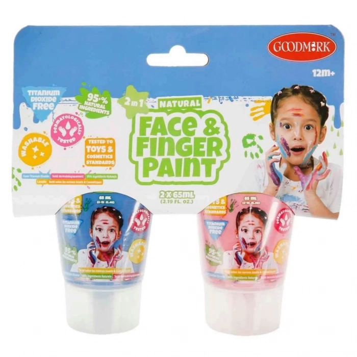 BFS  2in1 Doğal Yüz ve Parmak Boyası 2’li