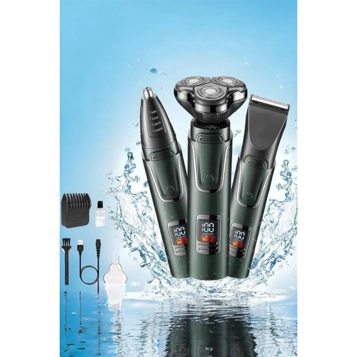 BFS 3 Başlıklı Profesyonel Saç ve Sakal Bakım Seti Vücut, Burun ve Kulak Tüy Alma