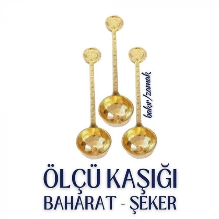BFS 3 lü Şeker ve Ölçü Kaşığı Vintage Design