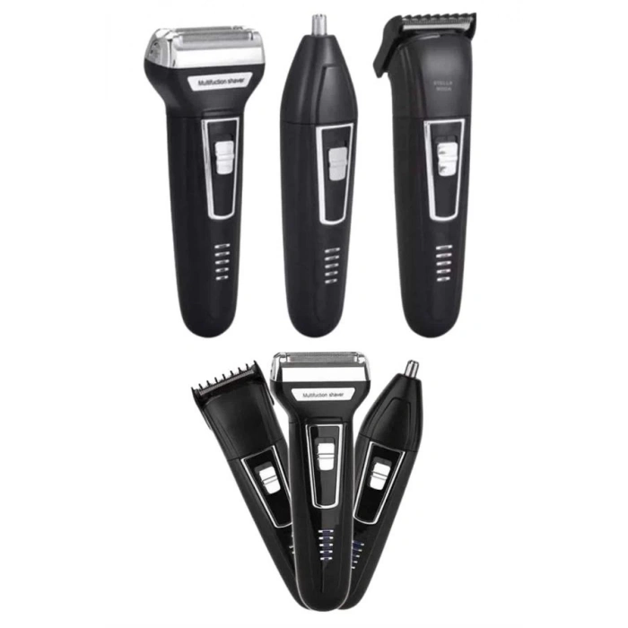 BFS 3lü Set Saç Sakal Kesme Traş Makinesi Burun Kılı Alma Tıraş Makinesi
