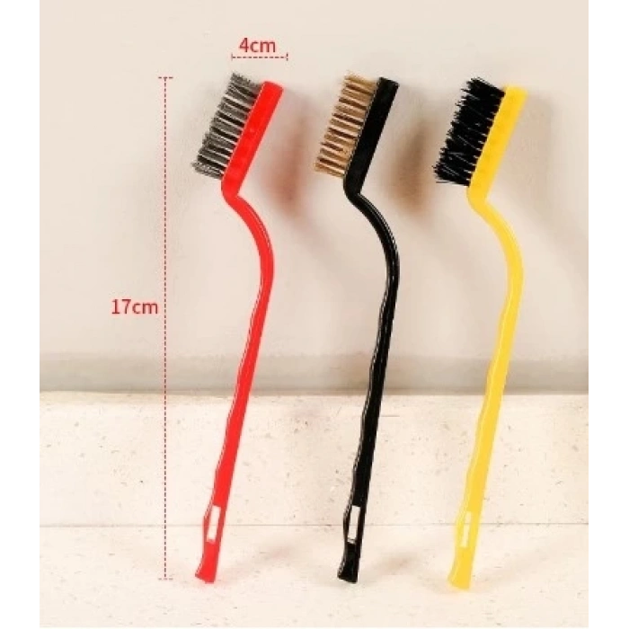 BFS  3 Parça Tel Fırça Detaylı Temizlik Seti