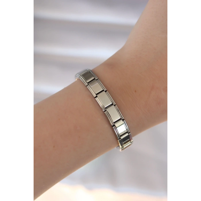 ÇOK SATAN BFS 316L Çelik Gümüş Renk Yazısız Nomination Model Kadın Bileklik