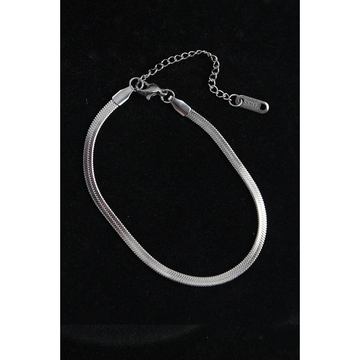 BFS 316L Çelik İtalyan Model Gümüş Renk Erkek Bileklik