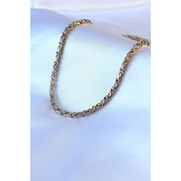 BFS 316L Çelik Mix Renk Kral Zincir Model Erkek Kolye