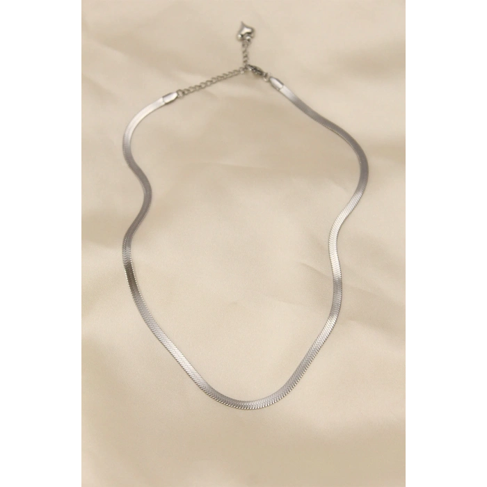 ÇOK SATAN BFS 316L Çelik Silver Renk 45 cm İtalyan Zincir Model Kadın Kolye