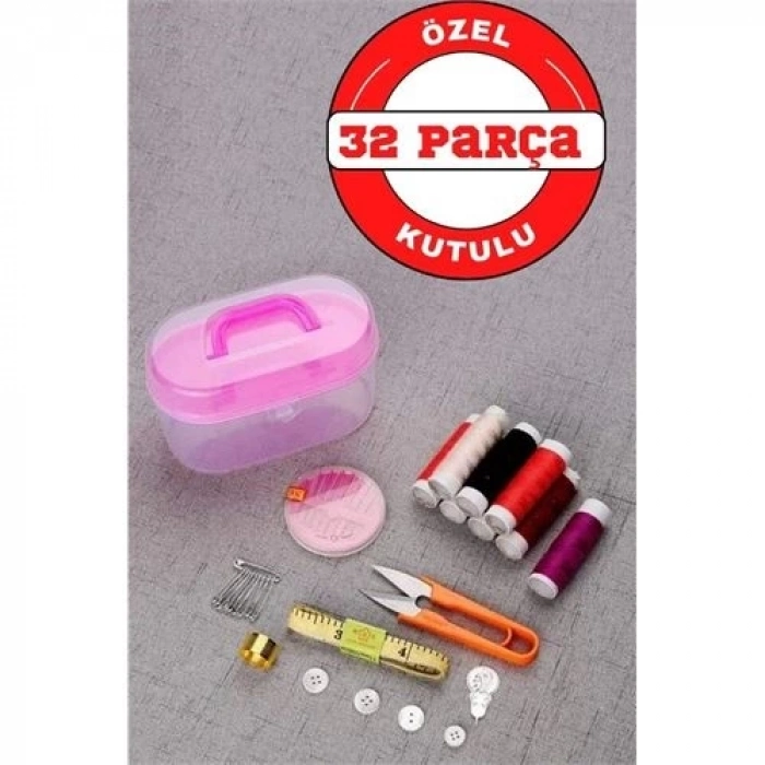BFS  32 Parça Kutulu Seyahat Dikiş İğne İplik Seti