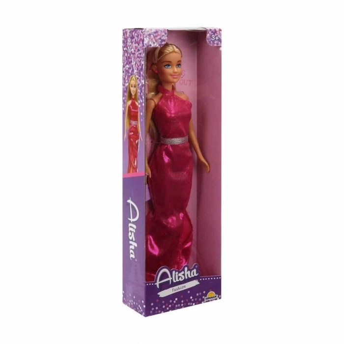BFS  3394 SUN-RST-SIS-Minik Alisha Gece Elbiseli Bebek Set 2Asortili - Sunman