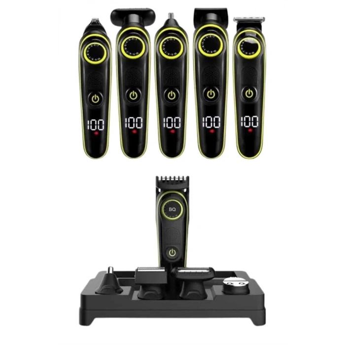BFS 5 Başlıklı Şarjlı Tıraş Makinesi Led Ekran Saç Sakal Ense Tıraşına Uygun Bakım Seti