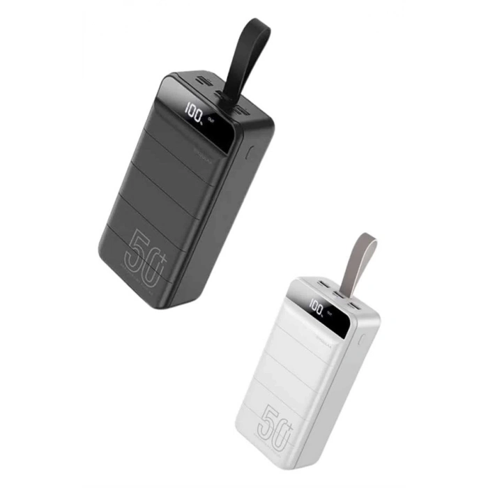 BFS 50.000 Mah Powerbank Turbo Hızlı Led Göstergeli Android İOS Uyumlu Taşınabilir Askılı