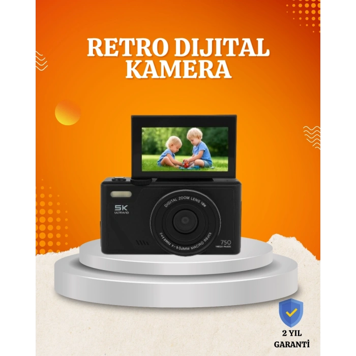 BFS 75MP 5K Video Destekli Dijital Kamera 18x Zoom Çok Eksenli Stabilizasyon