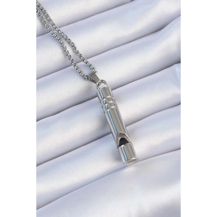 ÇOK SATAN BFS Acil Durum Düdüğü 316L Çelik Kararma Yapmaz Yüksek Desibel Kolye Unisex