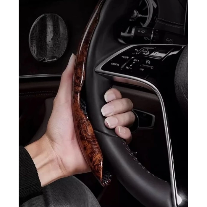 ÇOK SATAN BFS  Ahşap Tasarımlı Direksiyon Simidi Koruma Kılıfı 2 li