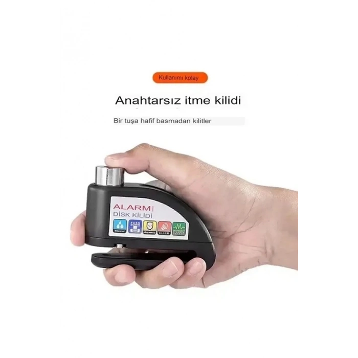 ÇOK SATAN BFS Alarmlı Disk Kilidi Motorsiklet Scooter Bisiklet Sesli Alarm 110 Desibel Yüksek Ses